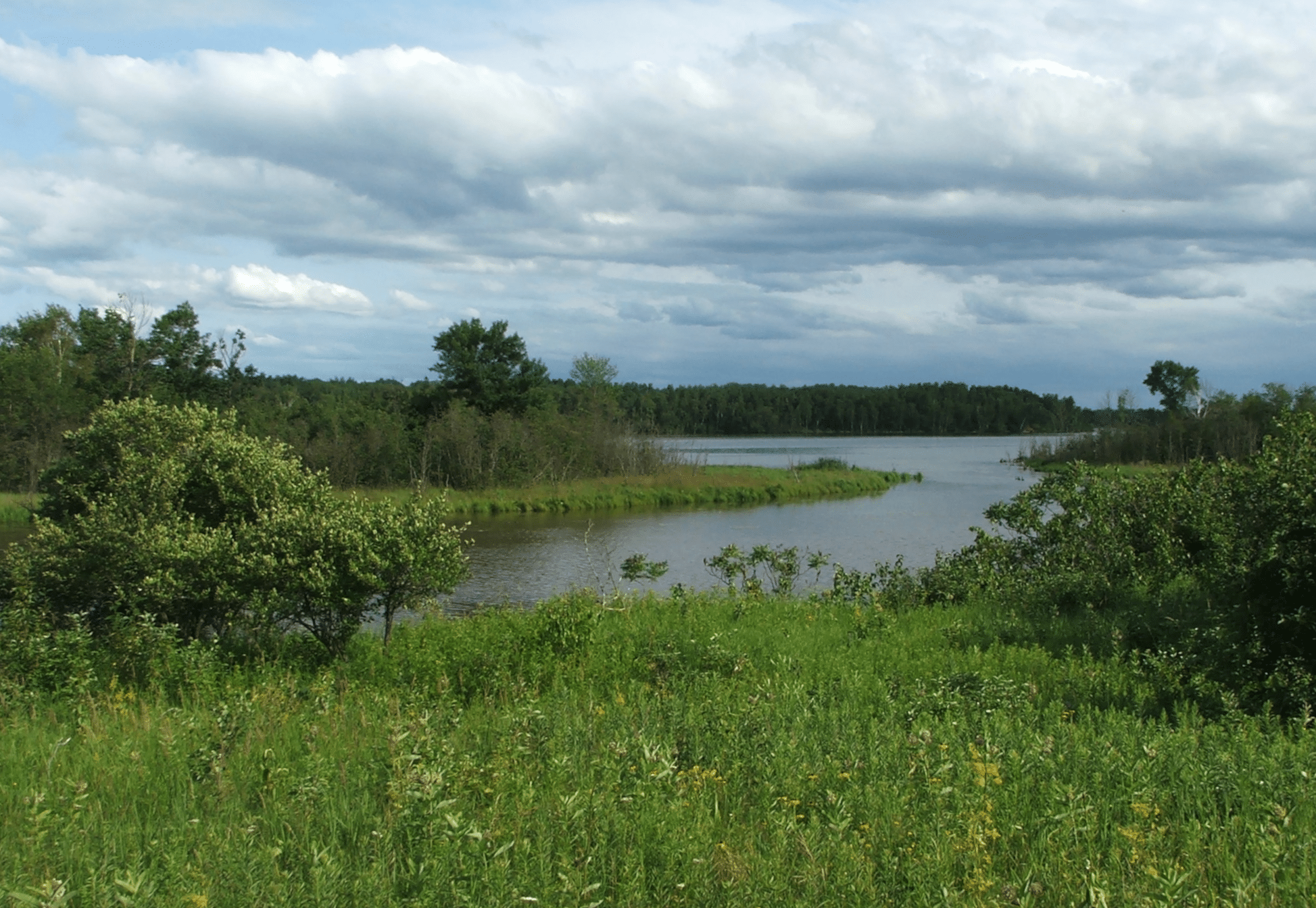 St. Louis River at proposed park site